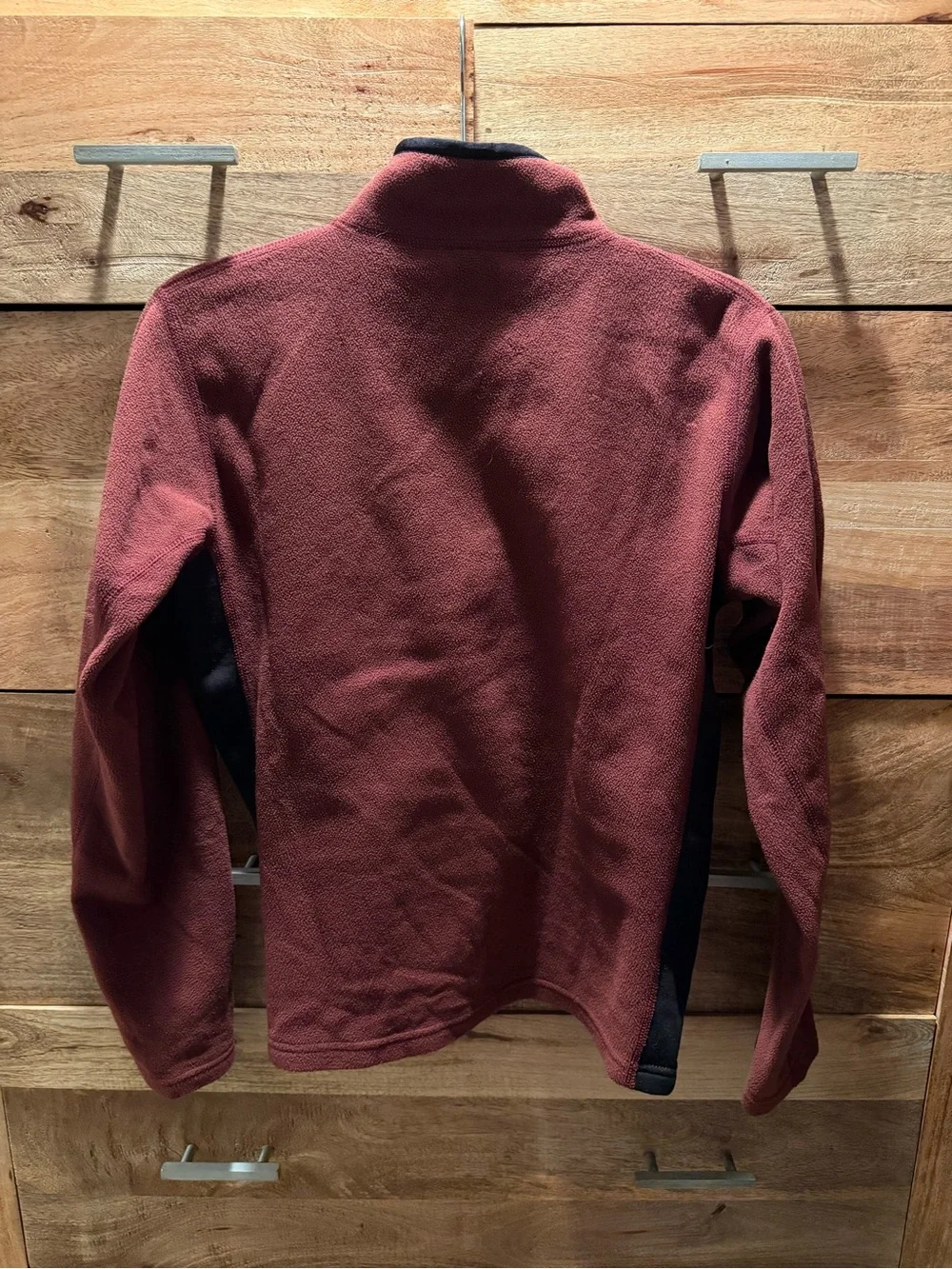 The North Face maroon fleece